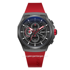 EXPEDITION E 6842 MC Red Black Chronograph Rubber Strap