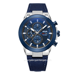 EXPEDITION E 6852 MC Blue Silver Chronograph Nylon Strap