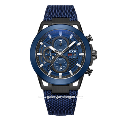 EXPEDITION E 6852 MC Blue Black Chronograph Nylon Strap