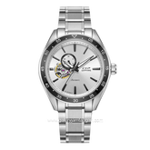 Expedition E 6858 M Silver Dial White Automatic Stainless Steel Free Leather Strap