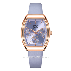 Expedition E 6863 BF Purple Rosegold Leather Strap