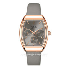 Expedition E 6863 BF Grey Rosegold Leather Strap
