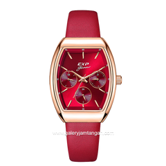 Expedition E 6863 BF Red Rosegold Leather Strap