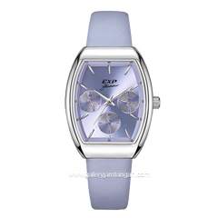 Expedition E 6863 BF Purple Silver Leather Strap