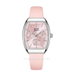 Expedition E 6863 BF Pink Silver Leather Strap