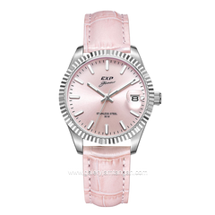 Expedition E 6865 LD Pink Silver Leather Strap