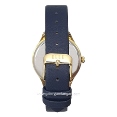 ELLE EL007-1G04L04 Blue Gold Leather Strap