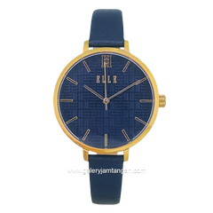 ELLE EL002-1G04L04 Blue Gold Leather Strap