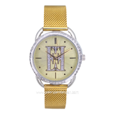 ELLE EL005-1G10M10 Gold Silver Dial Gold Shandrop Strap