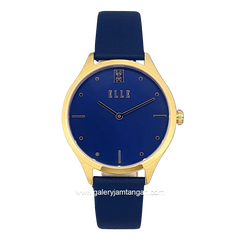 ELLE EL007-1G04L04 Blue Gold Leather Strap