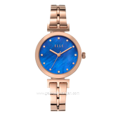 ELLE ELL21010 Laddies Rosegold Dial Blue Stainless Steel Strap
