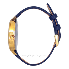 ELLE EL002-1G04L04 Blue Gold Leather Strap