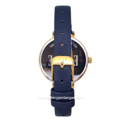 ELLE EL002-1G04L04 Blue Gold Leather Strap