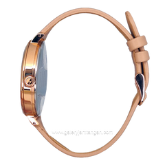 ELLE EL002-1RG02L11 Brown Dial White Leather Strap