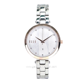 ELLE EL004-1RG02B02 Silver Dial White Stainless Steel Strap