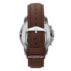 FOSSIL FS4813 Brown Silver Leather Strap