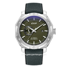 Expedition E 6385 B Grey Silver Dial Green Nylon Strap