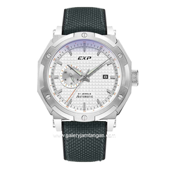 Expedition E 6385 B Grey Silver Dial White Nylon Strap