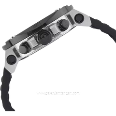 Expedition E 6606 MC Black Silver Leather Strap