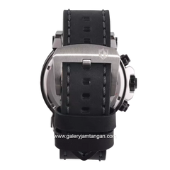 Expedition E 6606 MC Black Silver Leather Strap