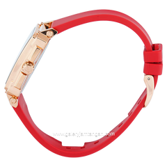 Expedition E 6618 B Red Dial Rosegold Rubber Strap