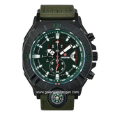 Expedition E 6772 M Chronograph Army Black Nylon Strap