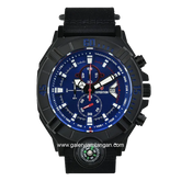 Expedition E 6772 M Chronograph Black Dial Blue Nylon Strap