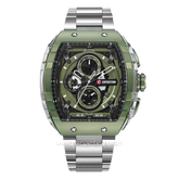 Expedition E 6782 MC Chronograph Silver Dial Green Stainless Steel