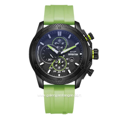 Expedition E 6810 M Green Black Rubber Strap