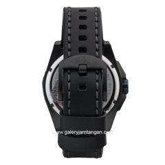 Expedition E 6823 MF Black Ring Blue Leather Strap