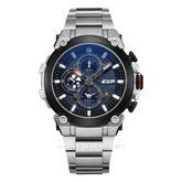 Expedition E 6841 MC Chronograph Silver Dial Blue Stainless Steel