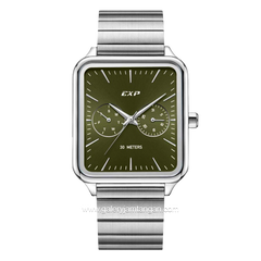 Expedition E 6855 MF Silver Dial Green Stainless Steel