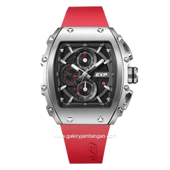 EXPEDITION E 6846 MC Red Silver Chronograph Rubber Strap