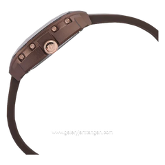 EXPEDITION E 6782 B Brown Crown Rosegold Rubber Strap