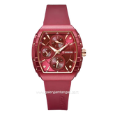 EXPEDITION E 6782 B Red Crown Rosegold Rubber Strap