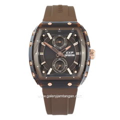 EXPEDITION E 6814 M Men Watches Brown Rubber Strap
