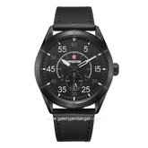 EXPEDITION E 6832 M Chronograph Full Black Leather Strap