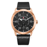 EXPEDITION E 6832 M Chronograph Black Rosegold Leather Strap