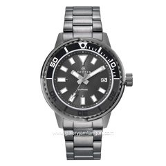 LOFOTEN F-6528M Black Sapphire Glass Stainless Steel Strap