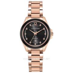 LOFOTEN F-2324L Rosegold Dial Black Stainless Steel