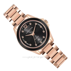 LOFOTEN F-2324L Rosegold Dial Black Stainless Steel
