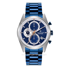 LOFOTEN F-6519MC Chronograph Blue Silver Stainless Steel