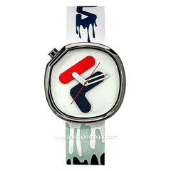 FILA 38-162-302 Unisex White Rubber Strap