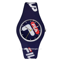FILA 38-185-002 Unisex Blue Dial Blue Rubber Rubber Strap