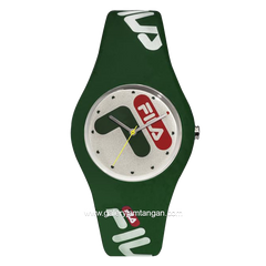 FILA 38-185-004 Unisex Green Dial Green Rubber Rubber Strap