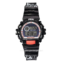 FILA 38-191-005 Digital Full Black Resin Strap