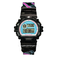 FILA 38-191-102 Digital Black Dial Blue Resin Strap