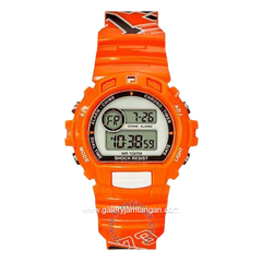 FILA 38-191-105 Digital Full Orange Resin Strap