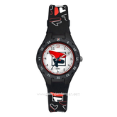 FILA 38-204-002 Black Dial White Rubber Strap