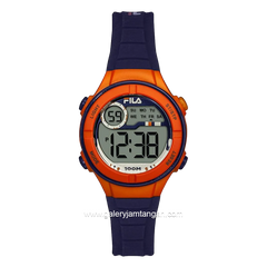 FILA 38-205-005 Digital Navy Orange Silicone Strap